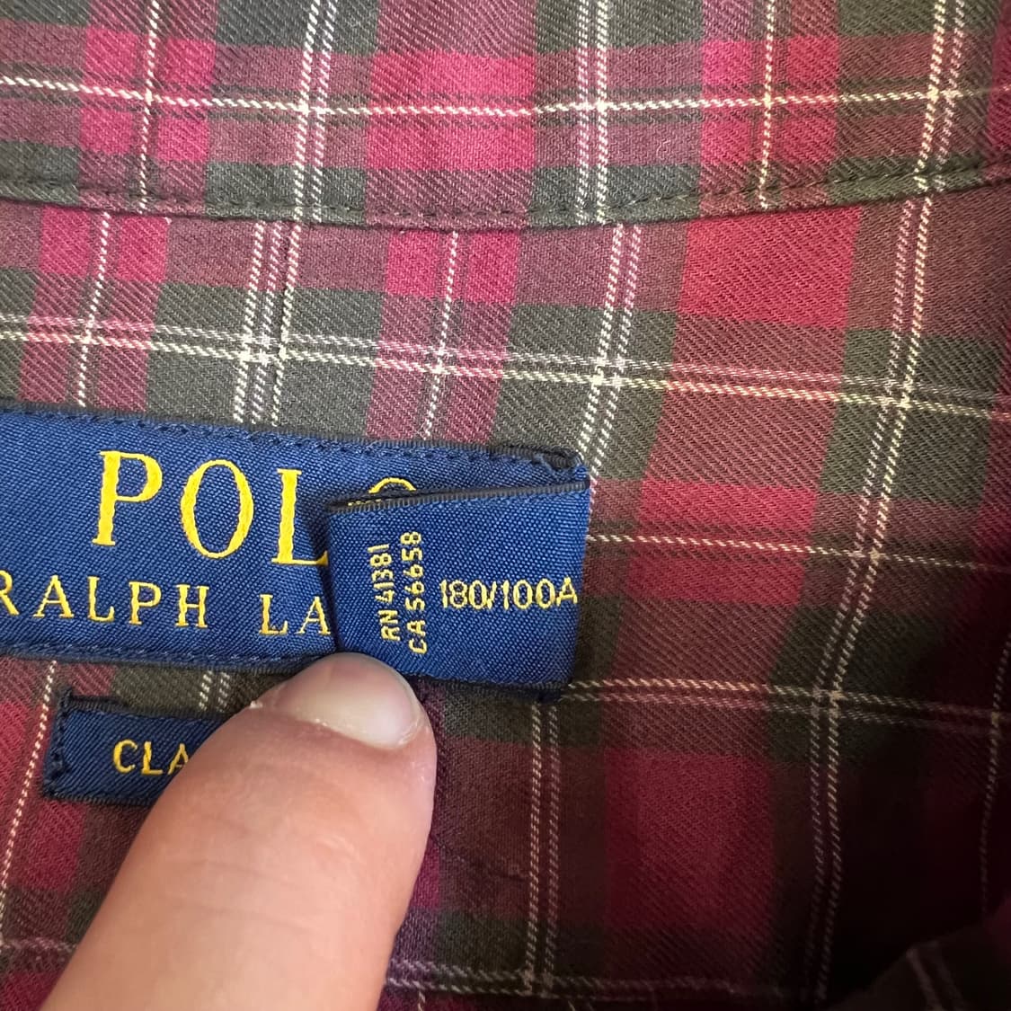 폴로 랄프로렌 체크 셔츠 상품이미지5