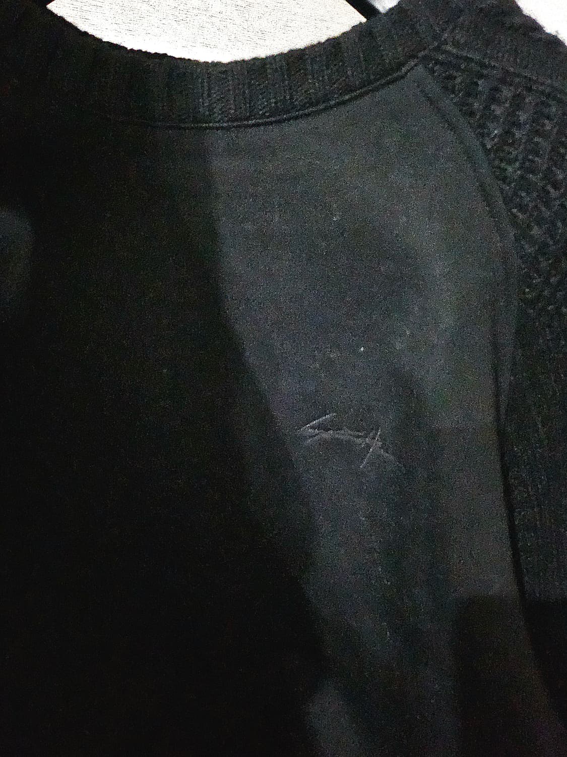 [거의 새것] 송지오 옴므 오버핏 니트 맨투맨 티셔츠 48 상품이미지3