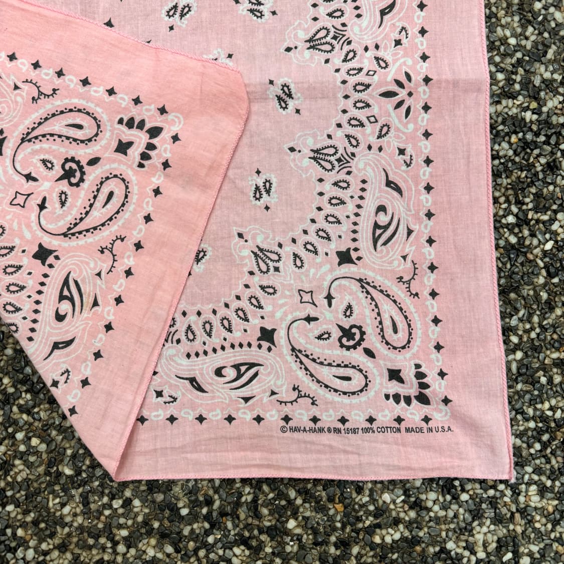빈티지 페이즐리 반다나 made in USA (54x52cm)   상품이미지2