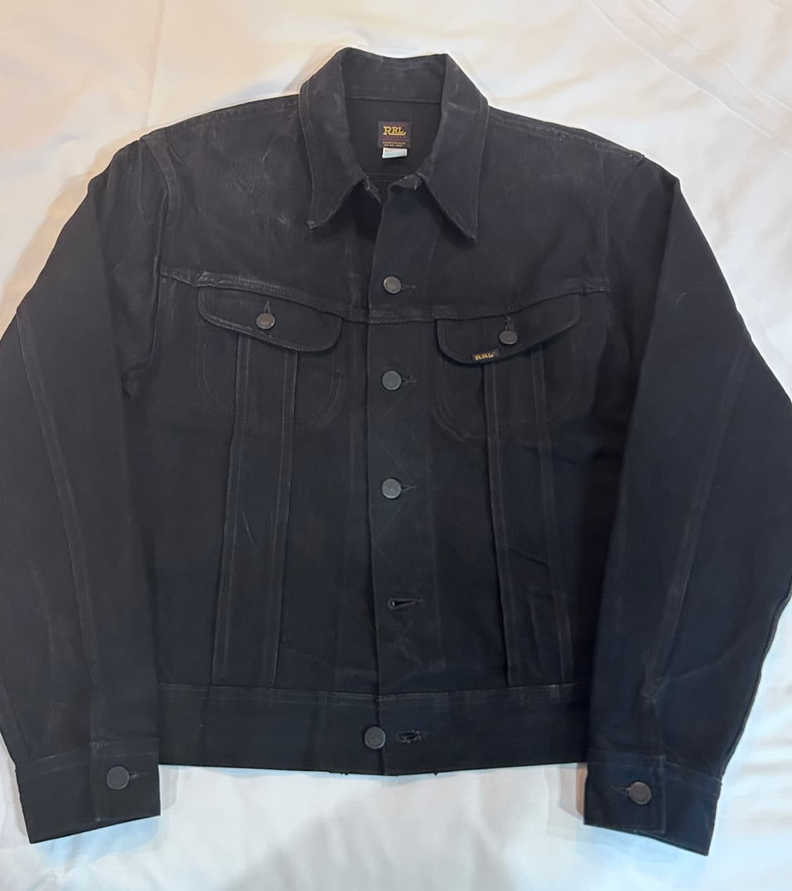 RRL LOT 271 블랙 데님 자켓 멕시코산 구형 M 상품이미지1