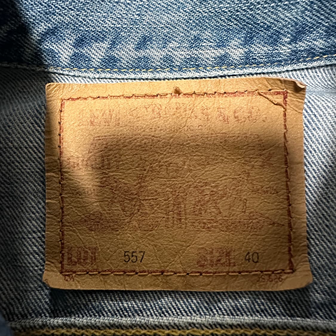 LEVI'S 557 japan made BIG E denim jacket 상품이미지8