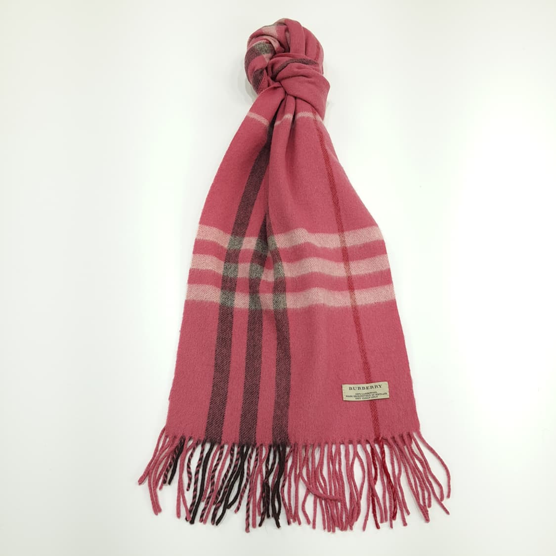 MX159 버버리 핫핑크 자이언트 노바체크 램스울 목도리 머플러 상품이미지1