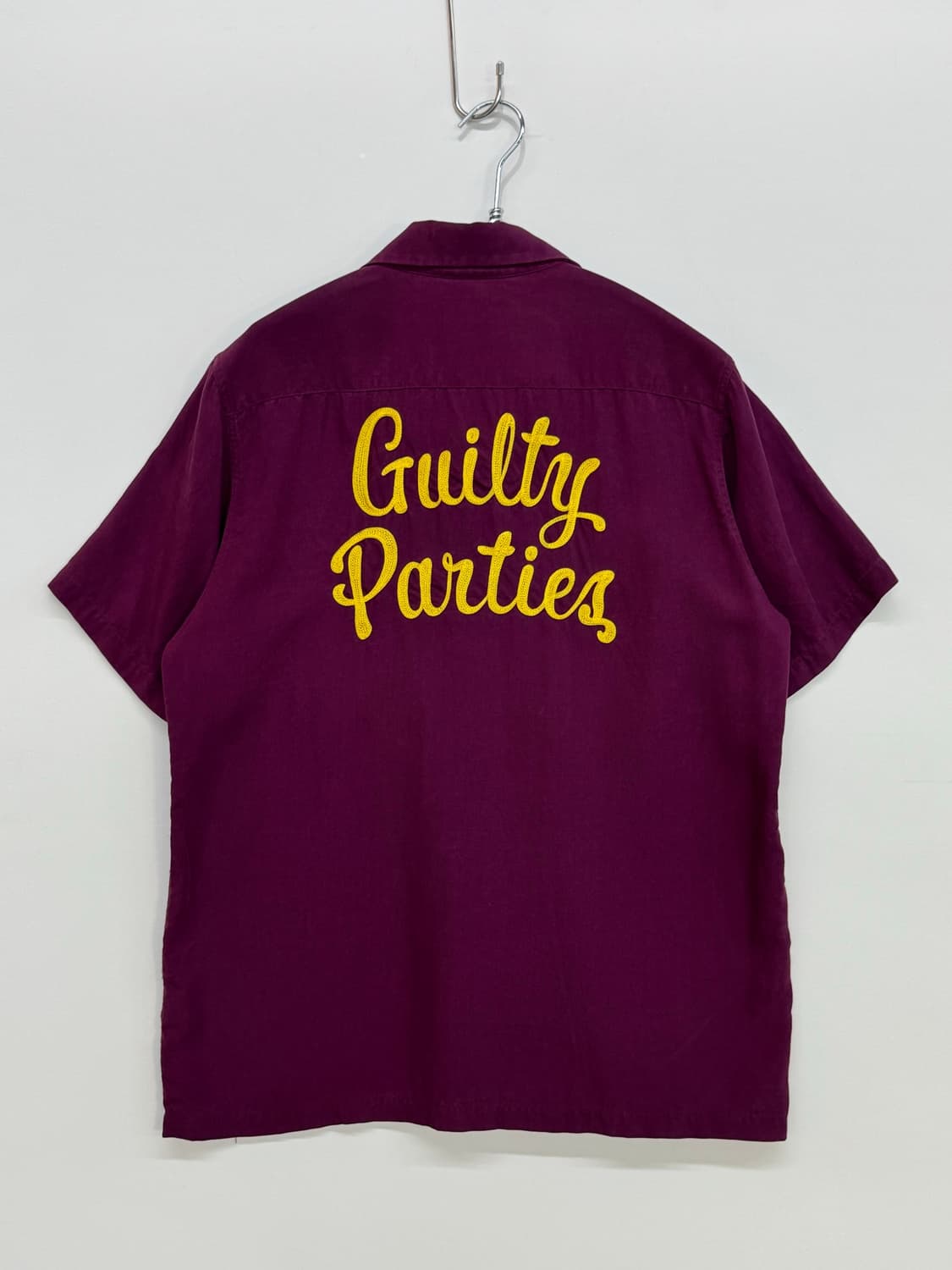 와코마리아 50‘s Guilty Parties 자수 오픈칼라 셔츠 퍼플 상품이미지1