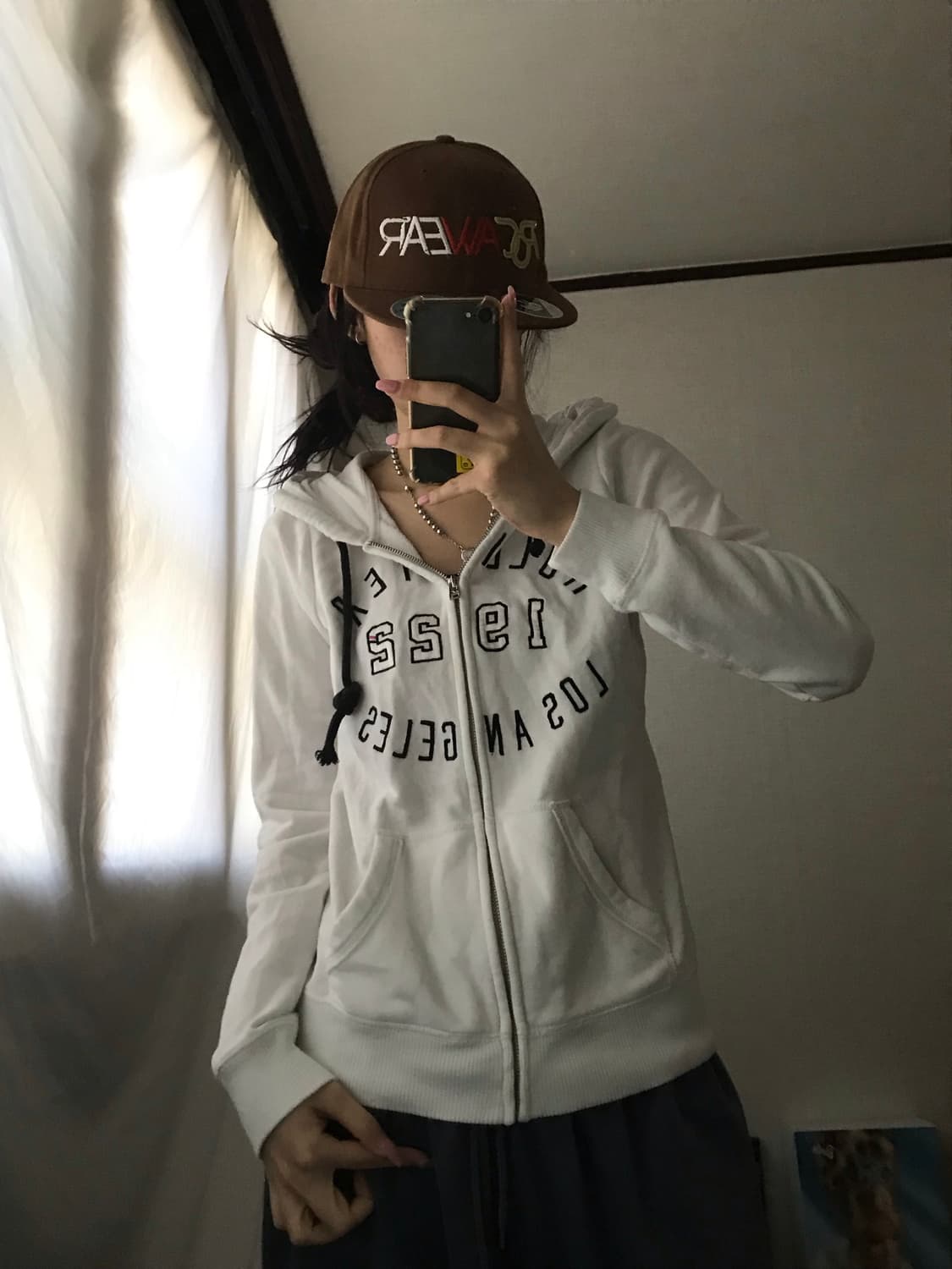 홀리스터 화이트 후드집업 상품이미지3