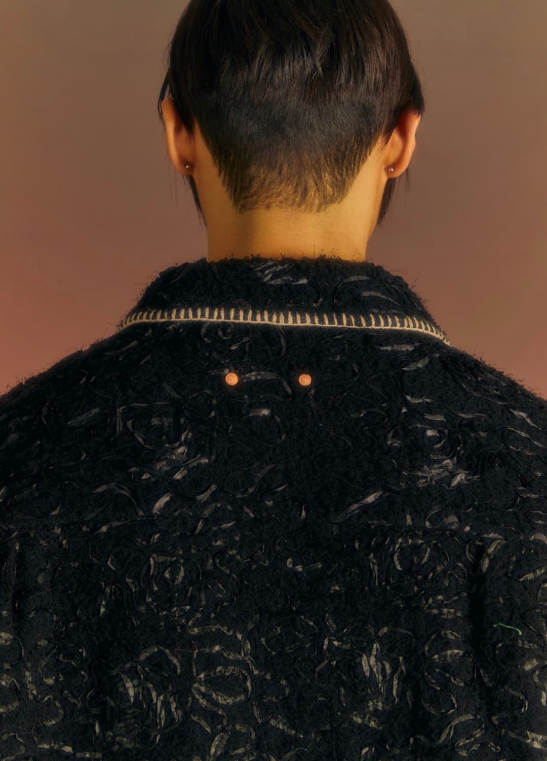 [M] 앤더슨벨 샌디 버디 엠브로이더리 셔츠 - 블랙 상품이미지2