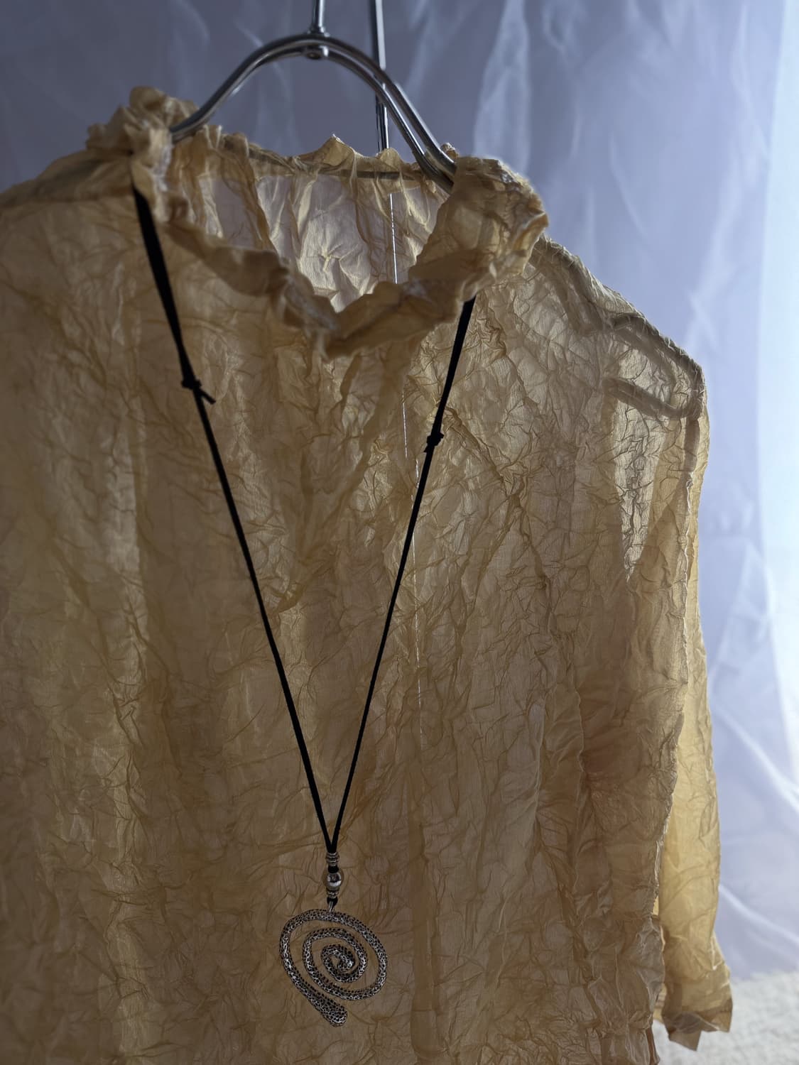 Half Neck Seersucker Top 0236 상품이미지2