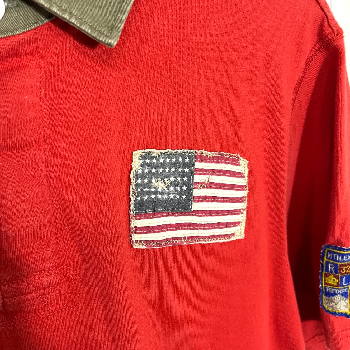 폴로 성조기 패치 반팔 카라티 상품이미지4