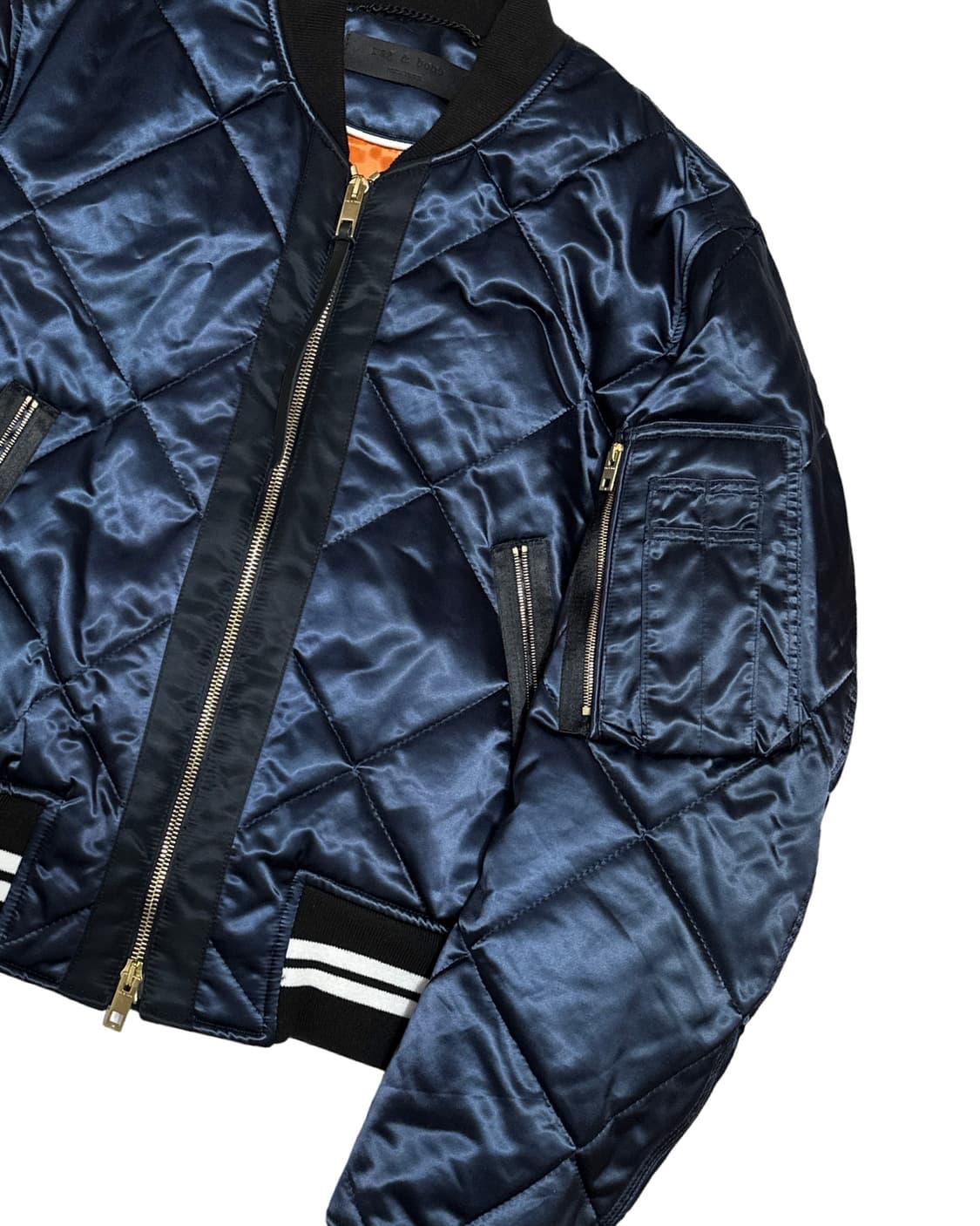 랙앤본 퀼팅 봄버 자켓 상품이미지4