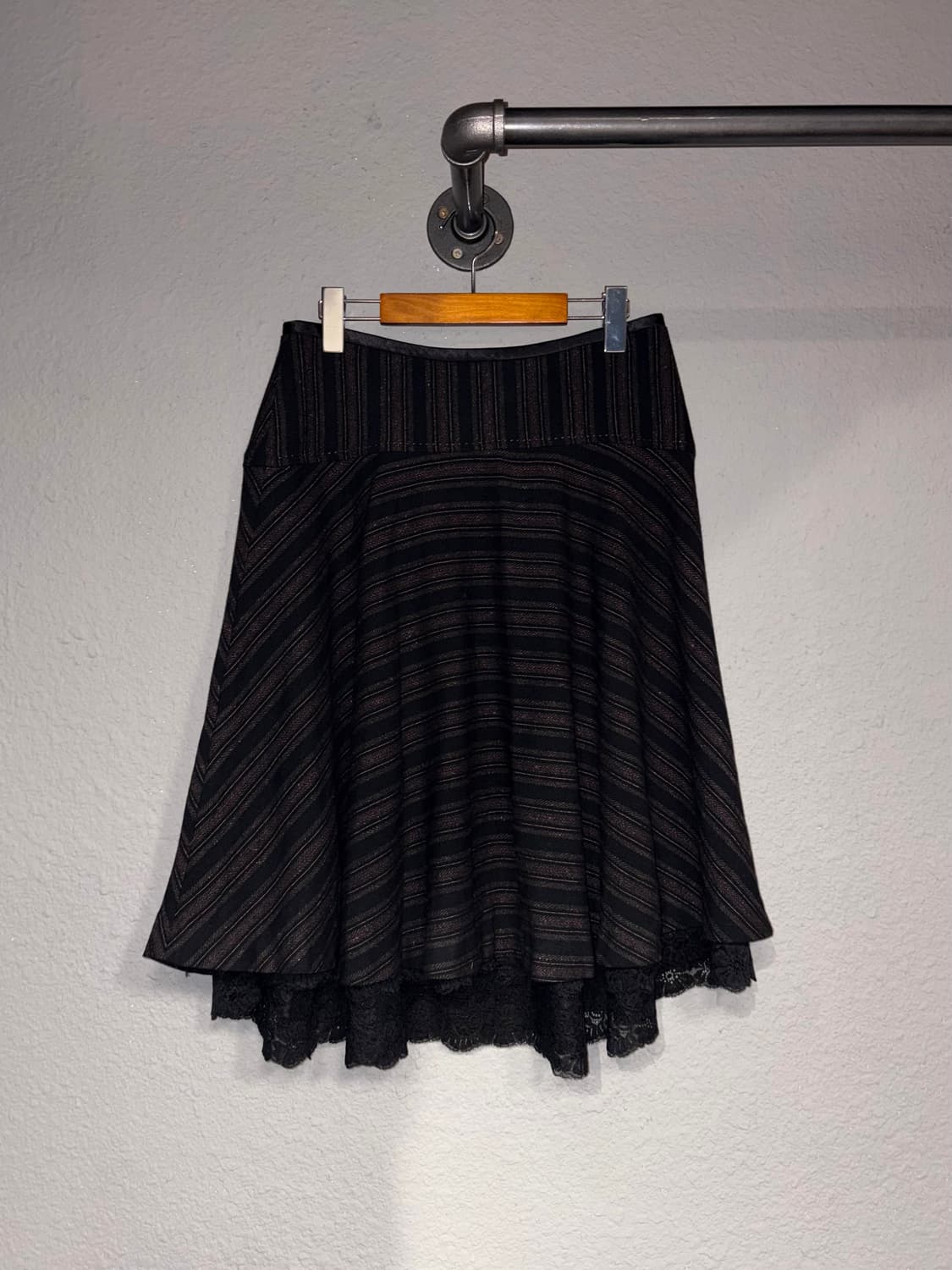 빈티지 디테일 모 미디스커트 상품이미지1