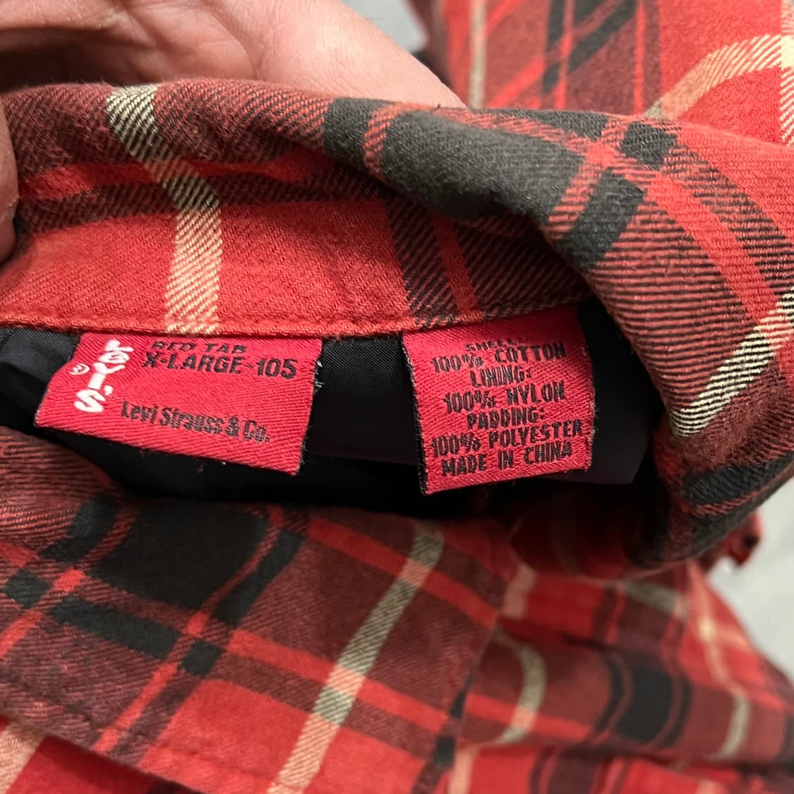  리바이스 패디드 체크 셔츠 y15509 상품이미지6