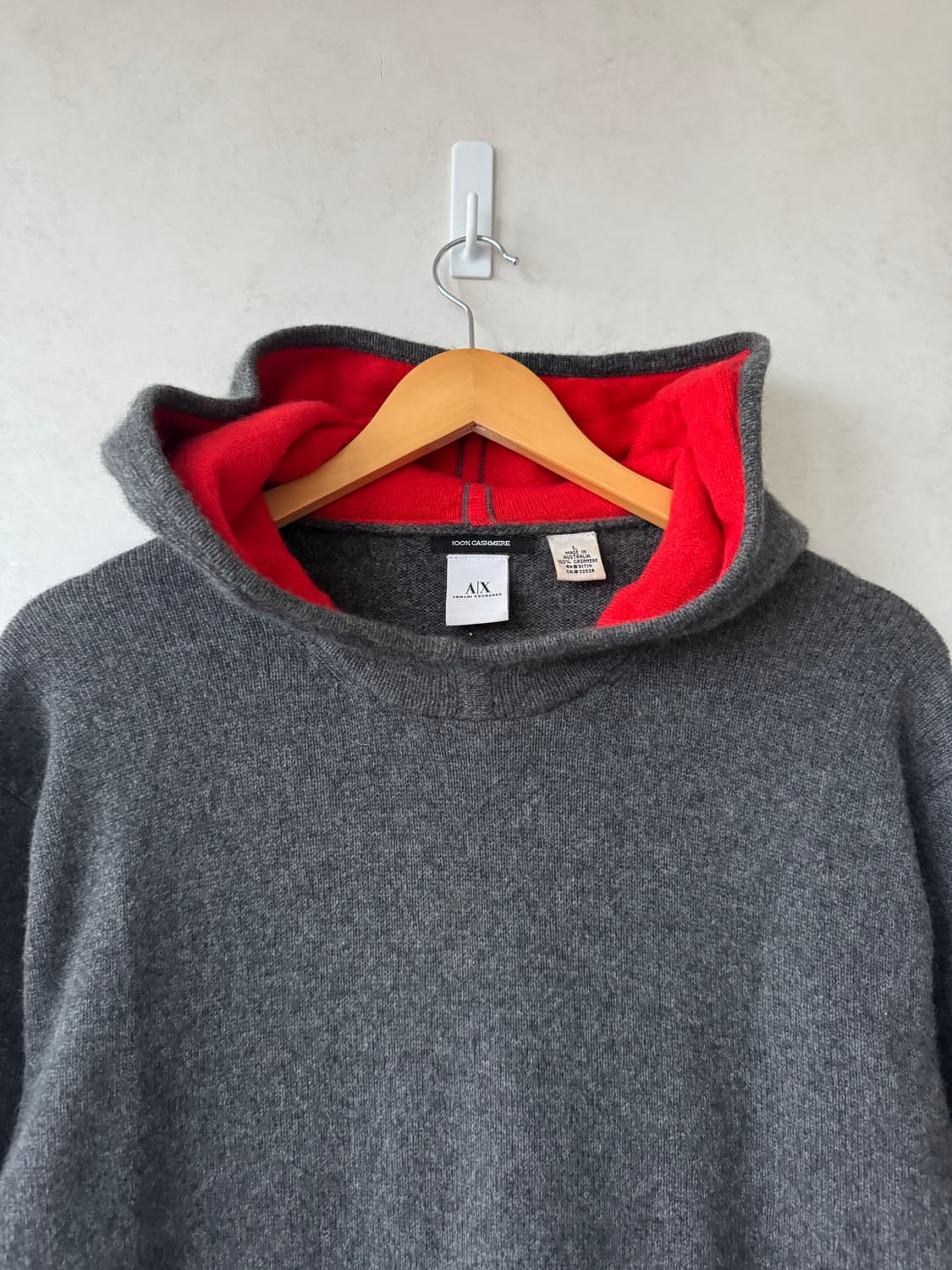 00s 아르마니 익스체인지  캐시미어 후드티 상품이미지2