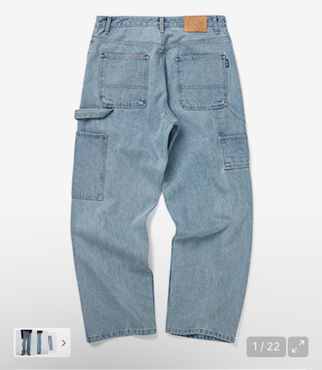 위캔더스 W DENIM WORK PANTS (L.DENIM) 상품이미지1