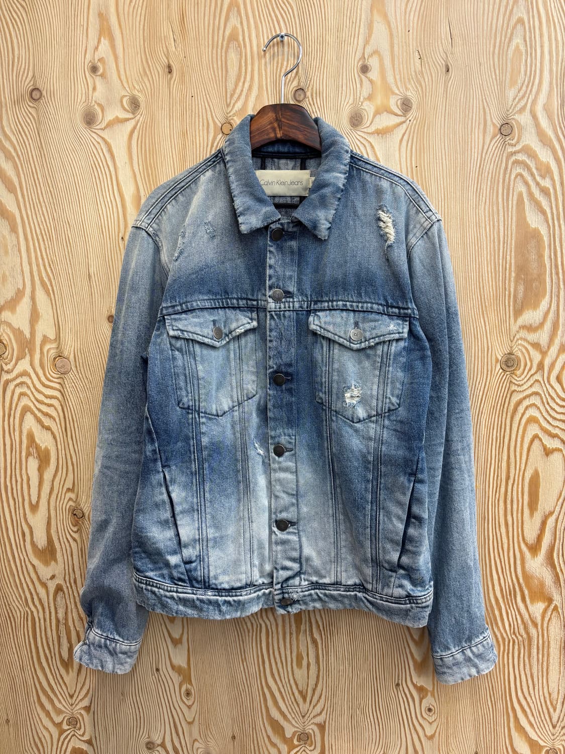 캘빈클라인진스 페이딩 데미지 청자켓 상품이미지1