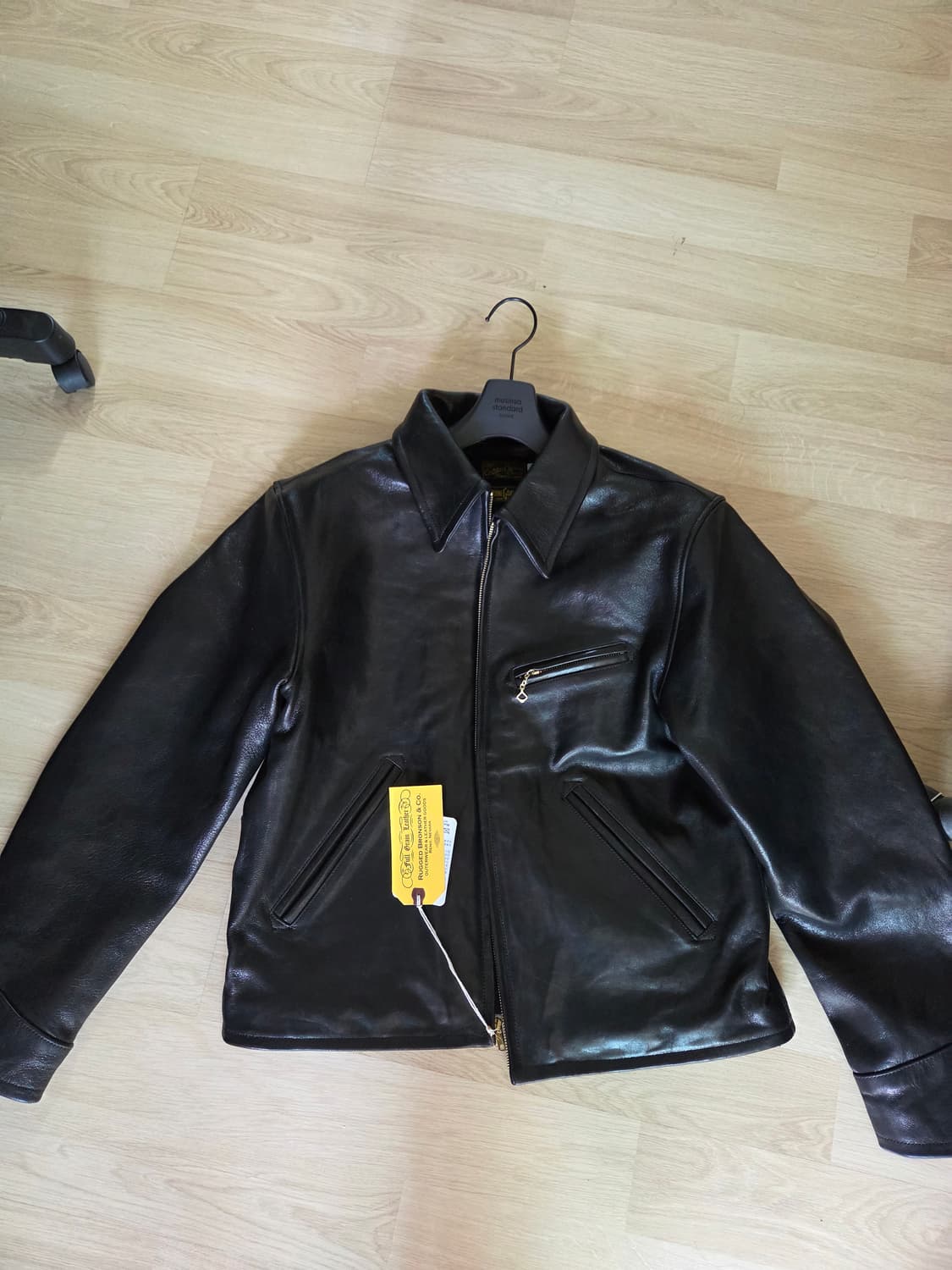 브론슨 염소가죽 레더자켓 판매합니다 (택있음) xxl 44 상품이미지1