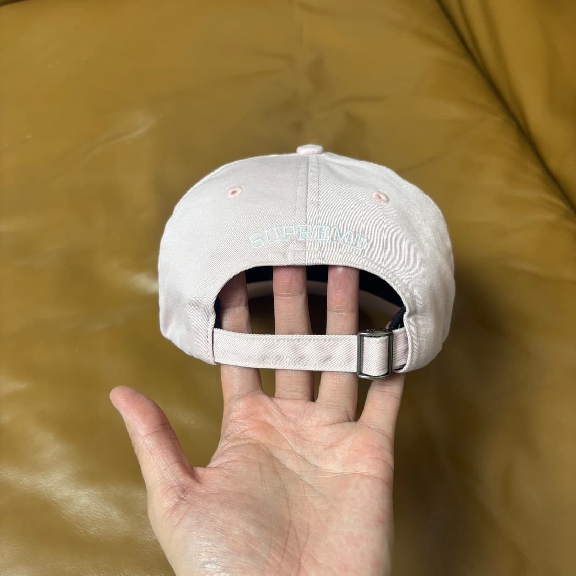 Supreme 슈프림 23ss 오발 워시드 핑크 6패널 볼캡 모자 상품이미지7