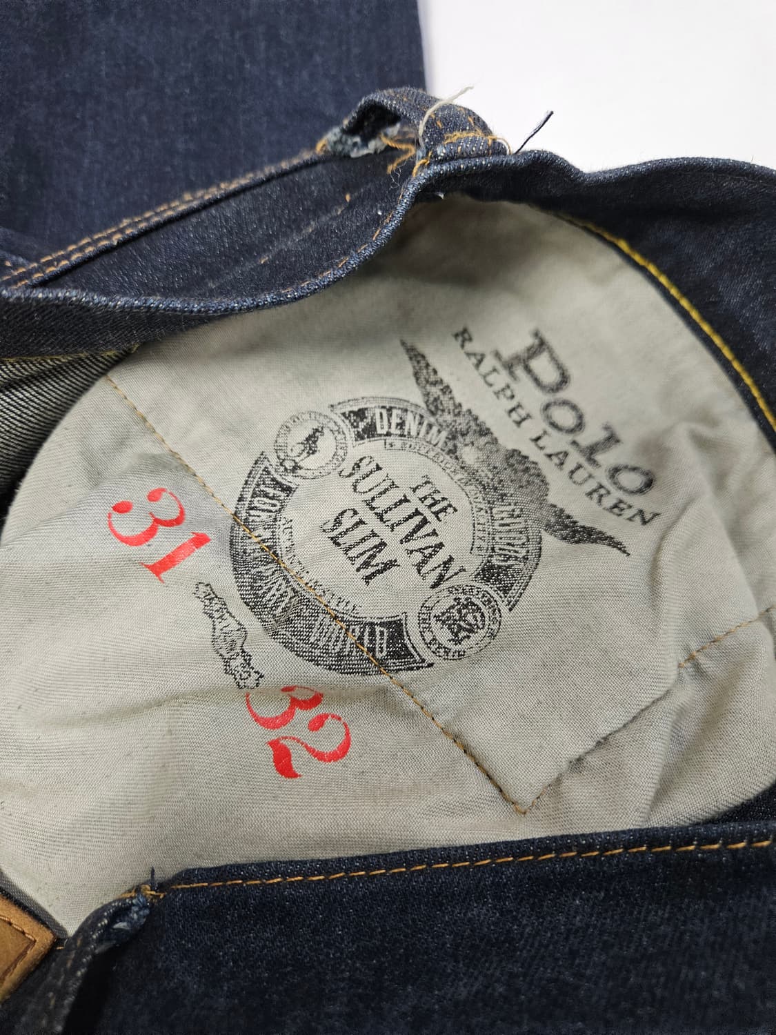 폴로 랄프로렌 신형 가죽패치 데님팬츠 청바지 진 31 상품이미지4
