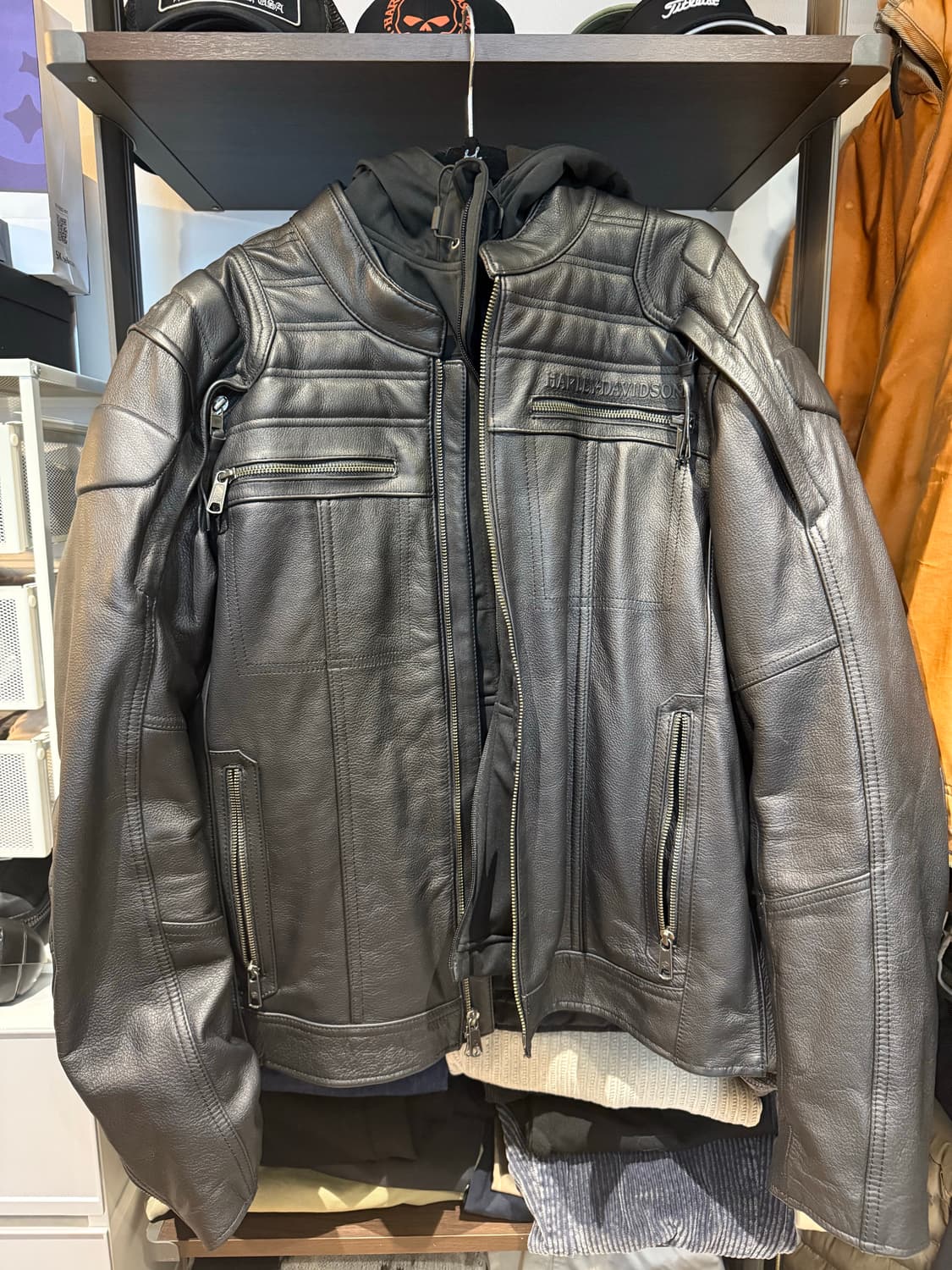 [HARLEY DAVIDSON] 남성 오로랄Ⅱ 3-in-1 가죽재킷 상품이미지5