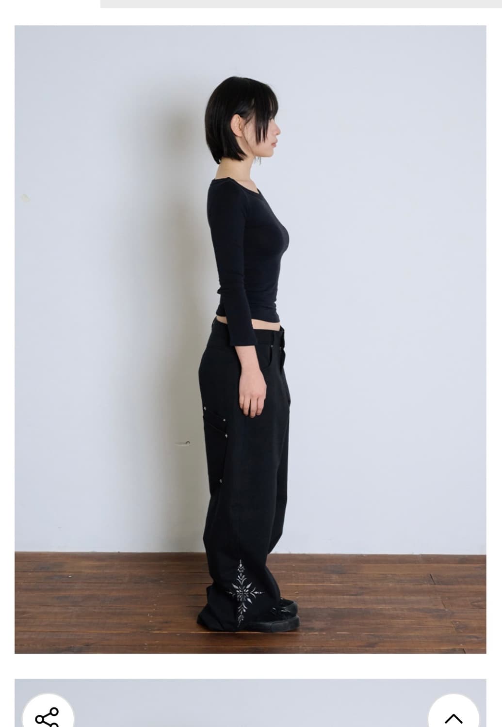 새상품 잇자바이브 신상 low flower pants - m  상품이미지1