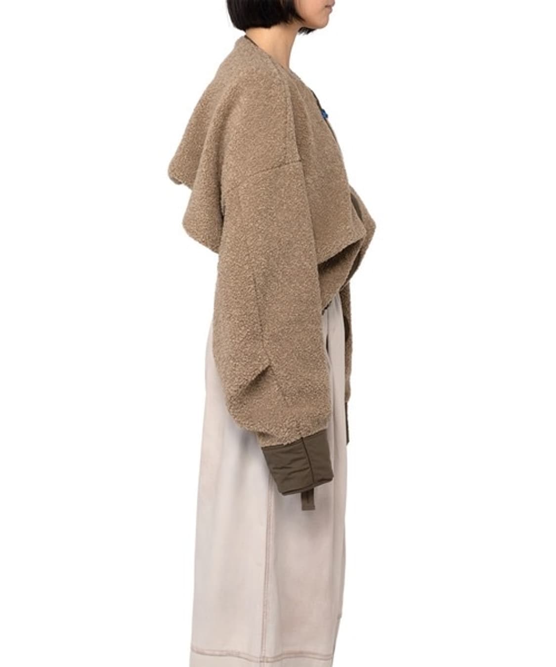 메종 미하라 야스히로 크롭 보아 플리스 블루종 FREE사이즈 상품이미지4