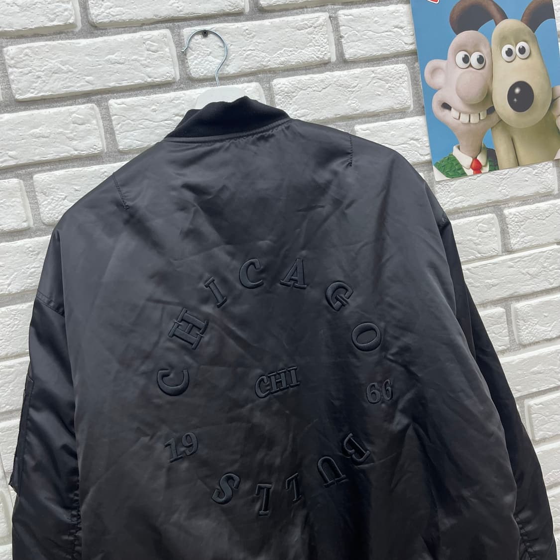 NBA 시카고 불스 블랙 봄버 자켓-M 95(치수확인!) 상품이미지6