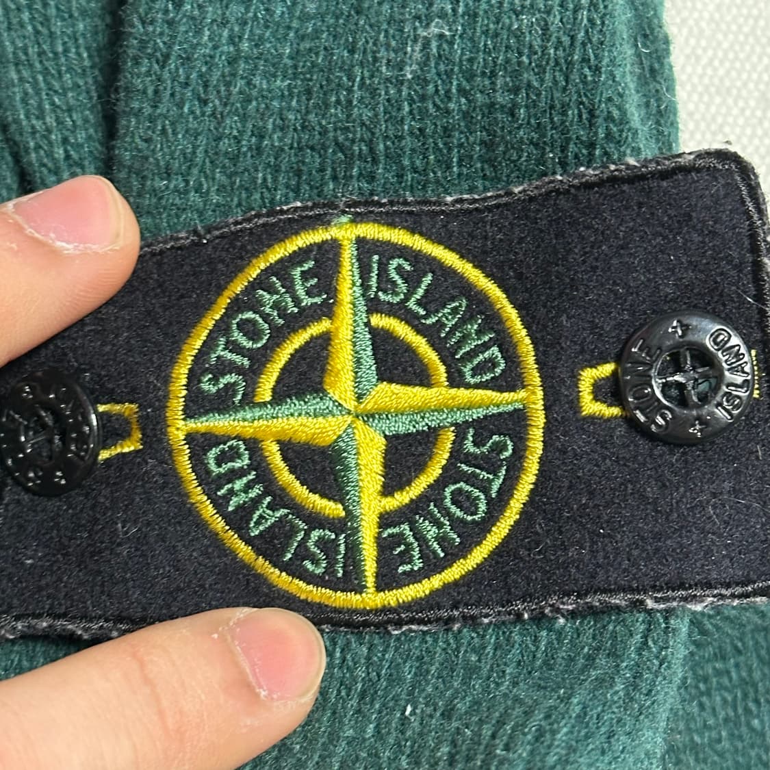 Stone Island 딥그린 나일론 니트 집업 상품이미지4