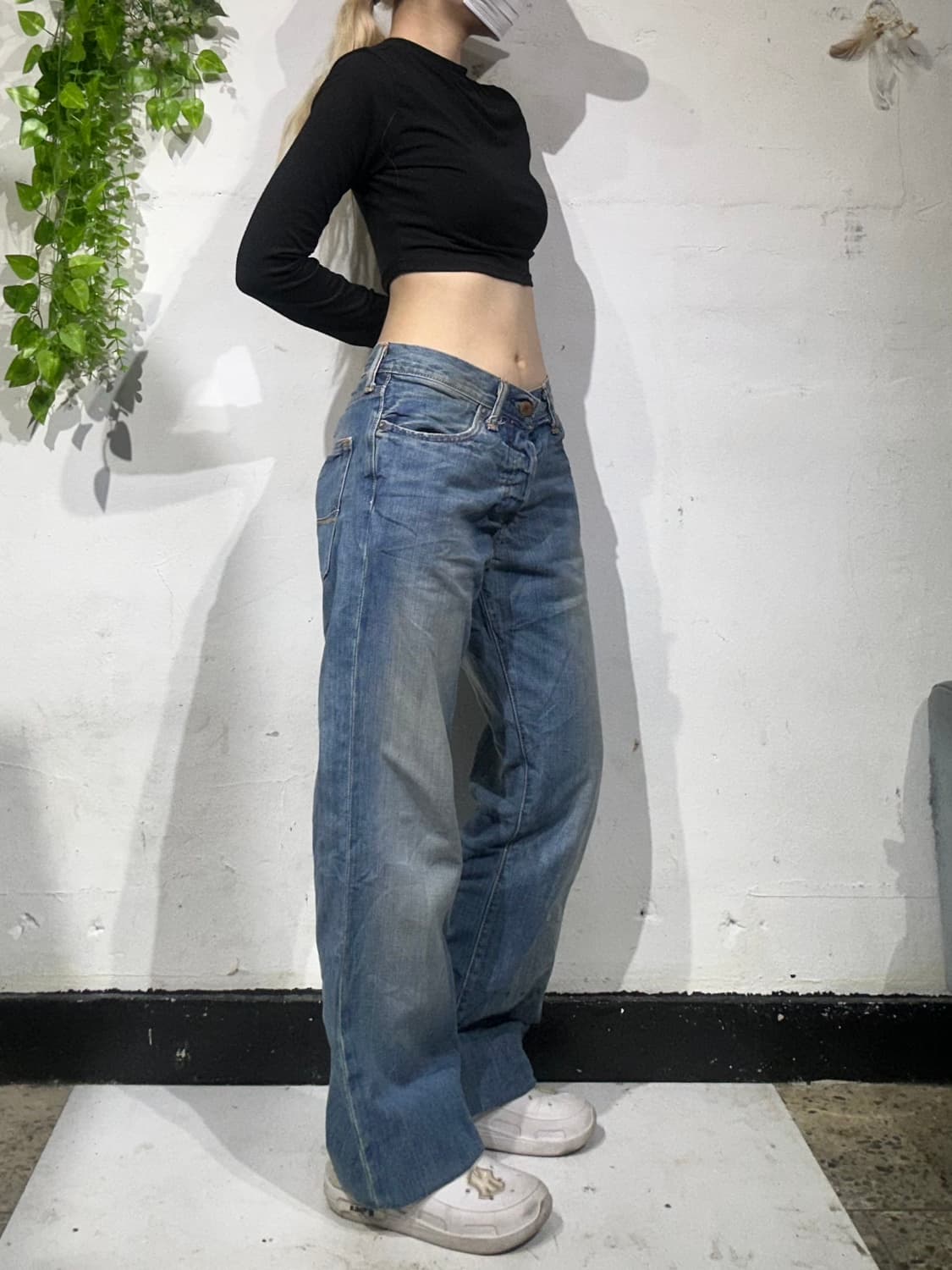 90s 아베크롬비 연청 와이드 데님 팬츠 청바지  상품이미지1