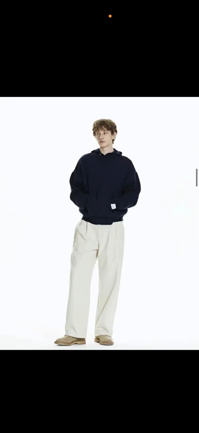 노드아카이브 ss 후드 니트 네이비 1size 상품이미지5