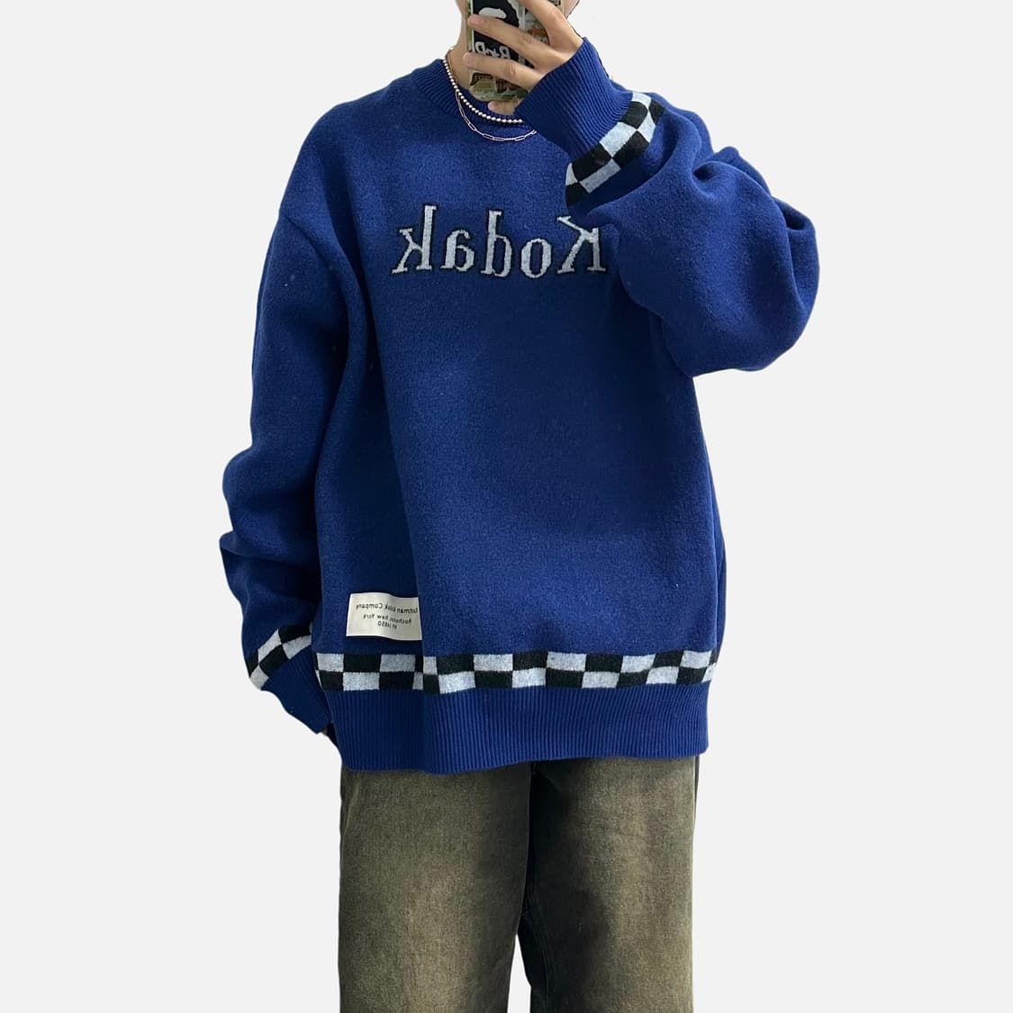 코닥 캐시미어 혼방 자카드 니트 상품이미지2