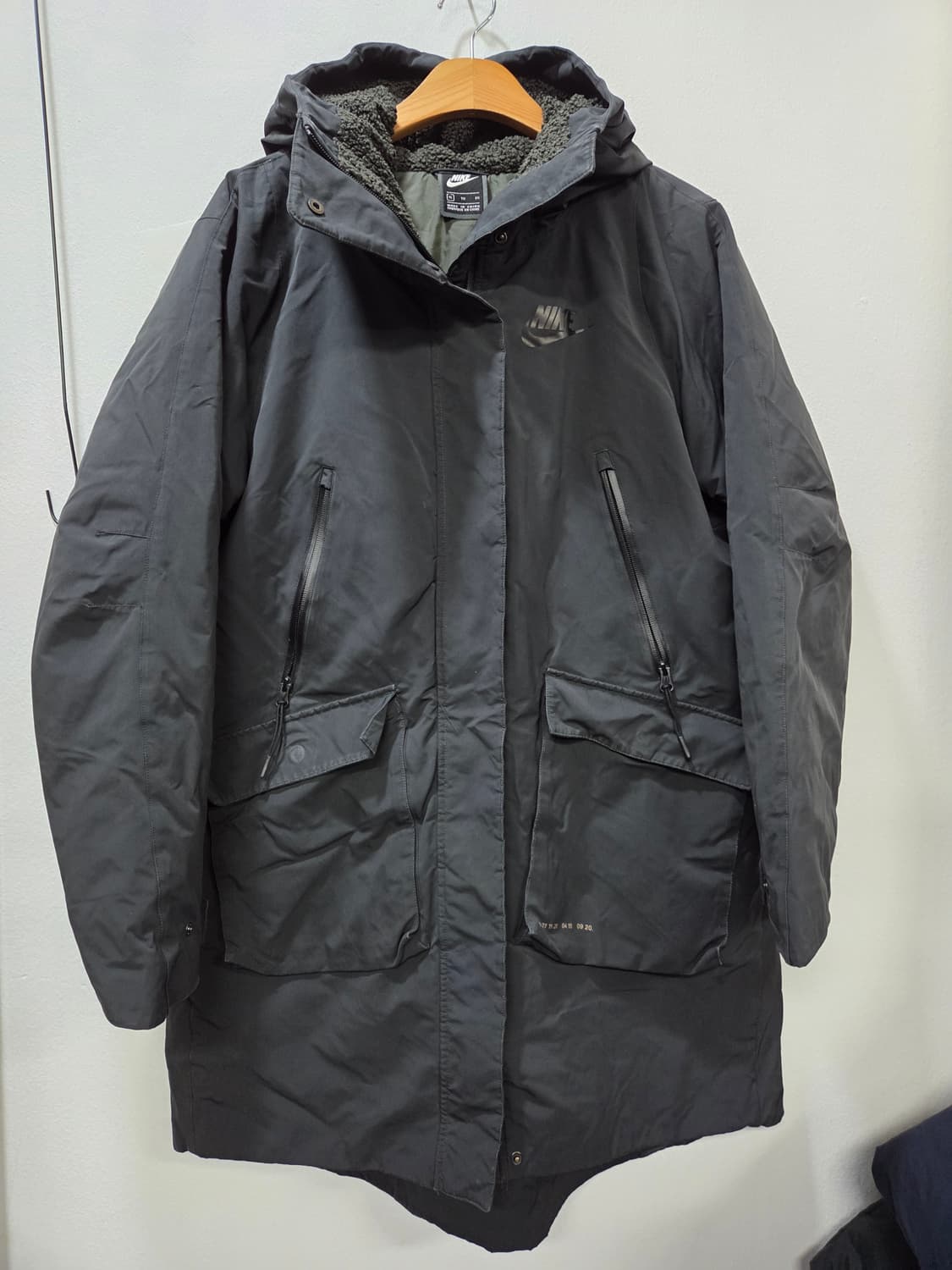 나이키 스포츠 남자 다운 패딩 롱점퍼형 XL 벤치코트 야상점퍼 상품이미지1