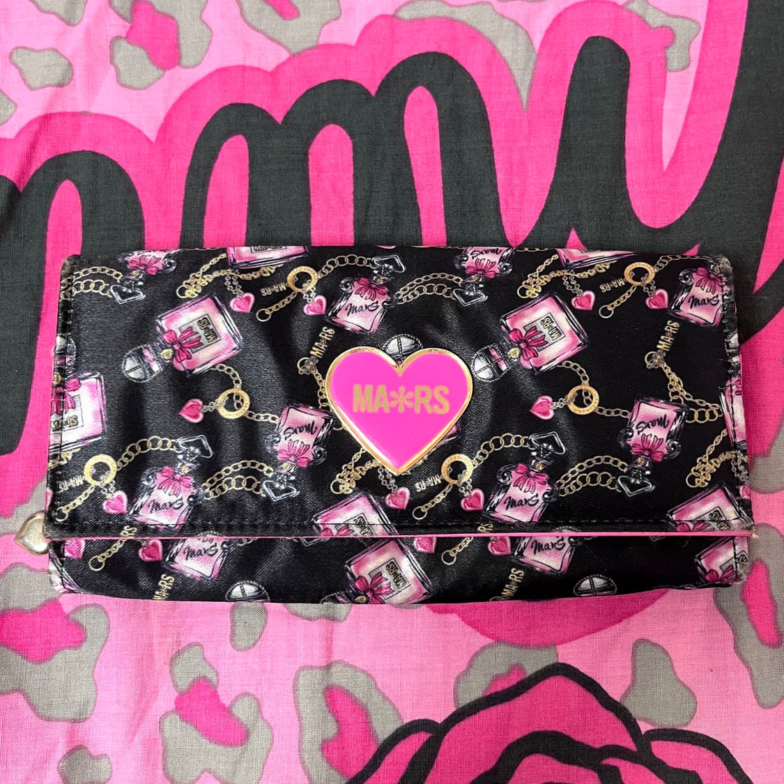 MA*RS마즈 블랙핑크 퍼퓸 장지갑 히메오네갸루 핀터 대장 y2k 00s 상품이미지2