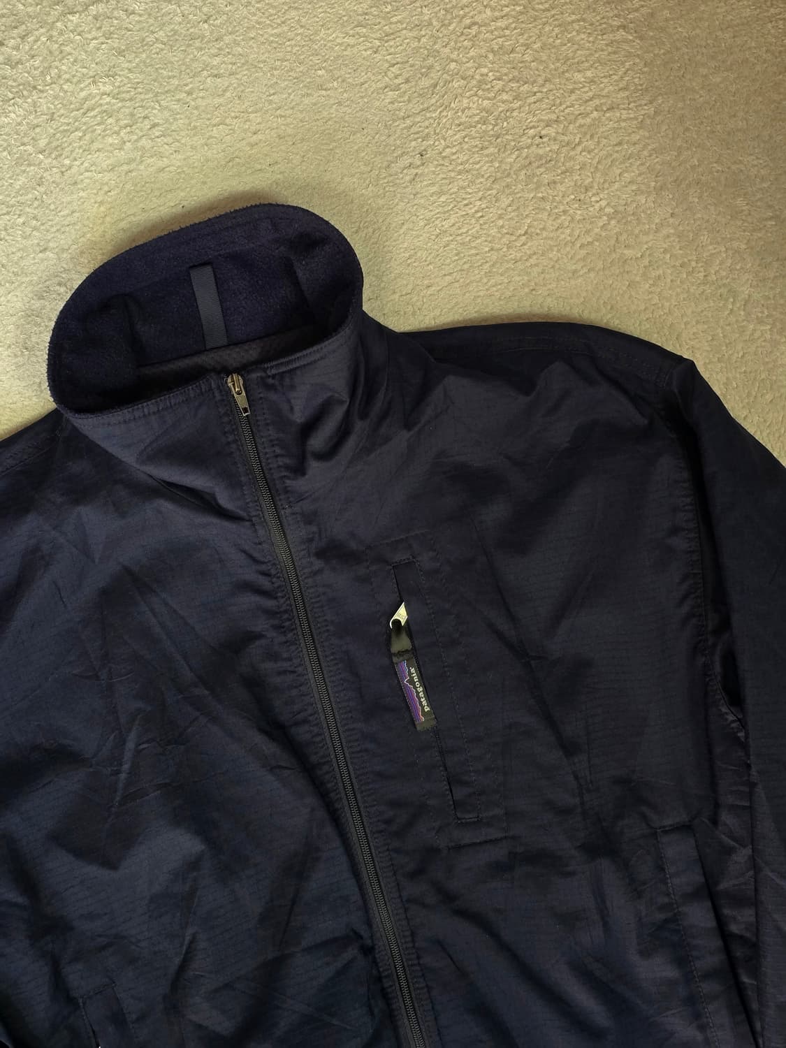 Patagonia 파타고니아 네이비 나일론 바람막이 자켓 XS 상품이미지2