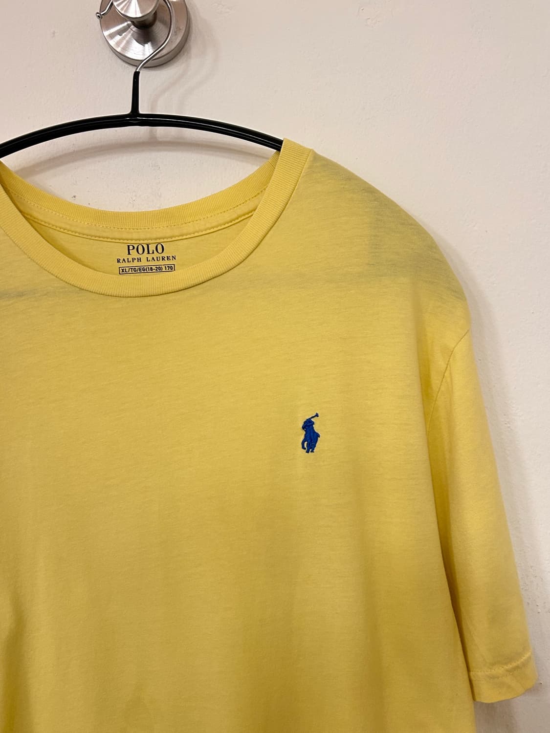 폴로 랄프로렌 옐로우 반팔티 XL 상품이미지3