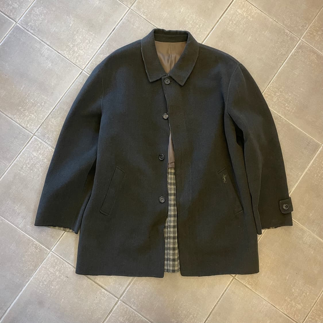 입생로랑 울 코트 상품이미지1