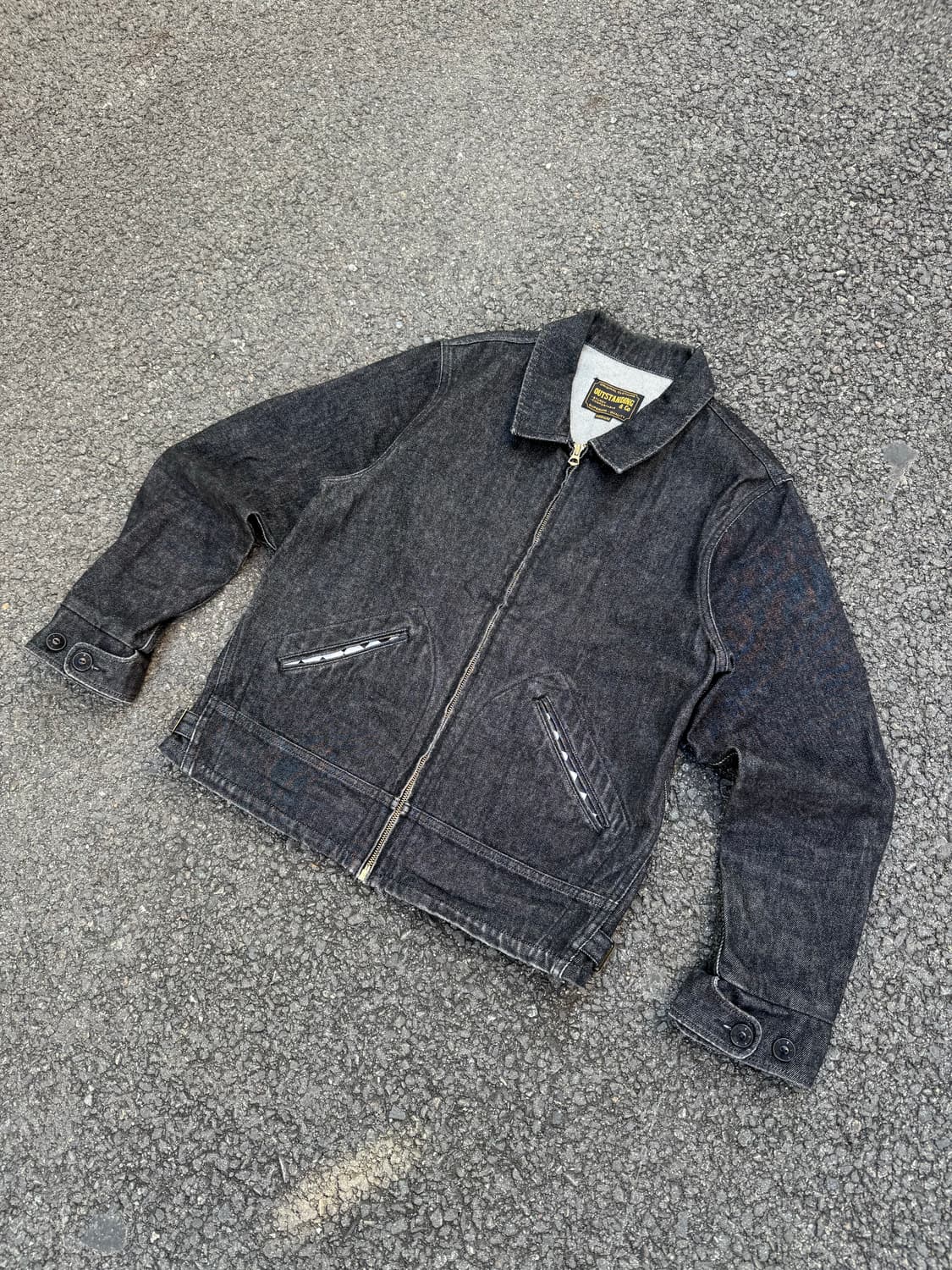 아웃 스탠딩 흑청데님 스포츠 자켓 상품이미지1