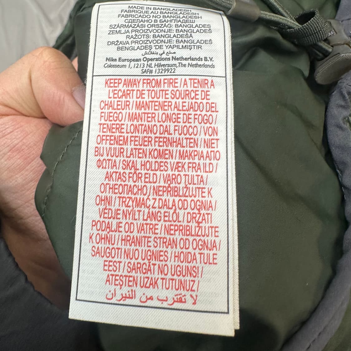 ACG 핸드로고 숏카키점퍼 M 상품이미지4