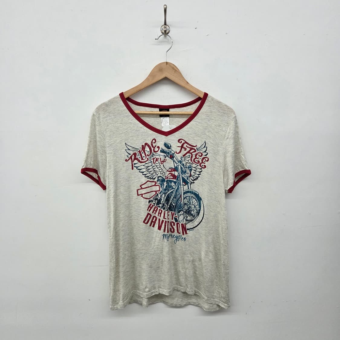 할리데이비슨 오토바이 반팔 티셔츠 여성 M 상품이미지1