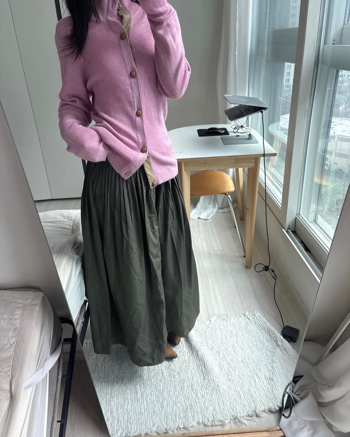 J.Press Soft Pink Rib Cardigan 상품이미지2