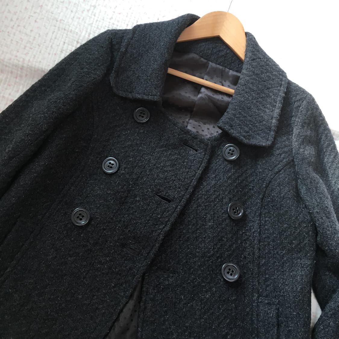 JPN/ 모리걸더블코트 더블반코트 숏코트 해린코트 해린깔 상품이미지9