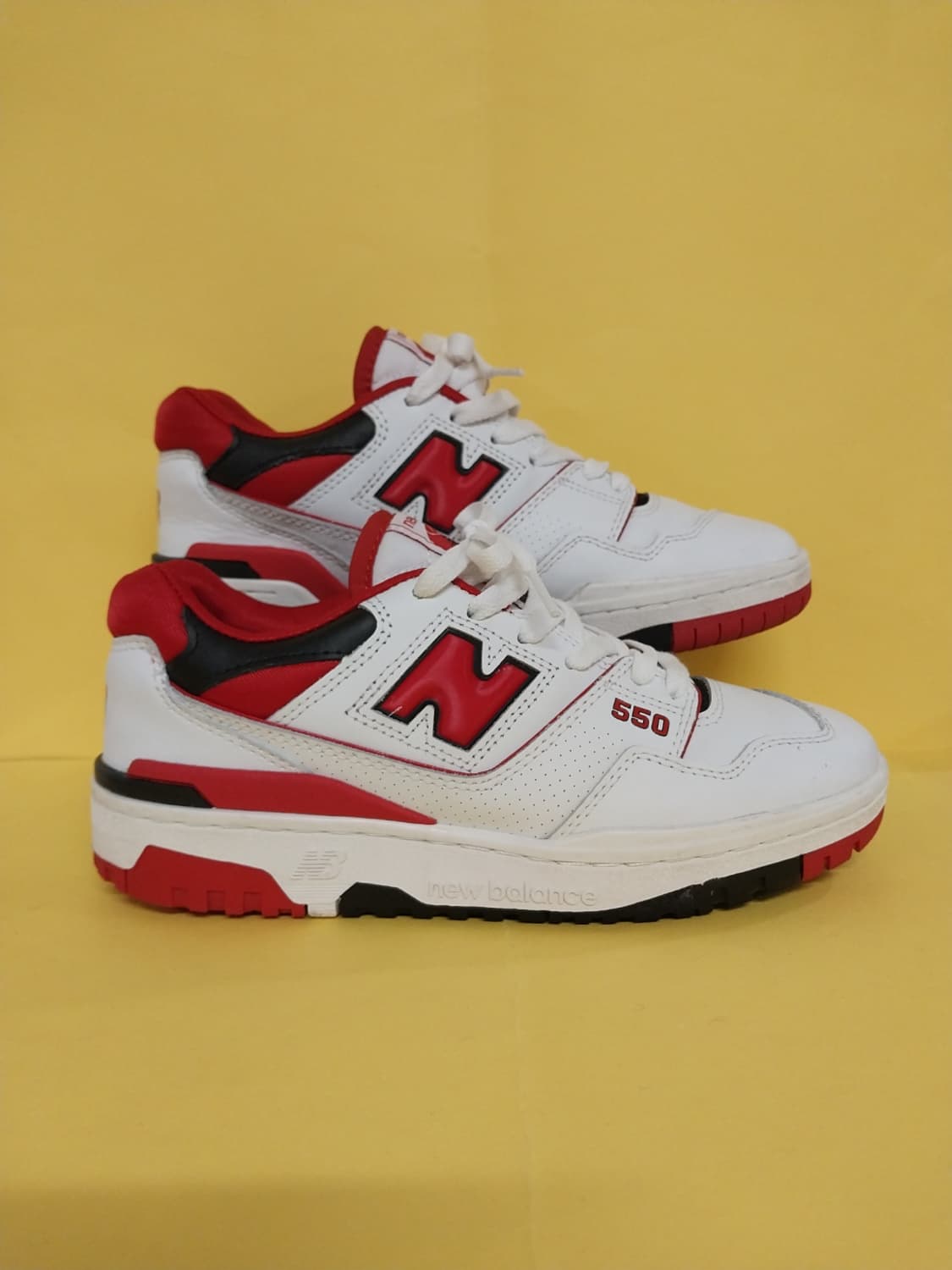 남성 뉴발란스 550 화이트레드 운동화 (245) 상품이미지3
