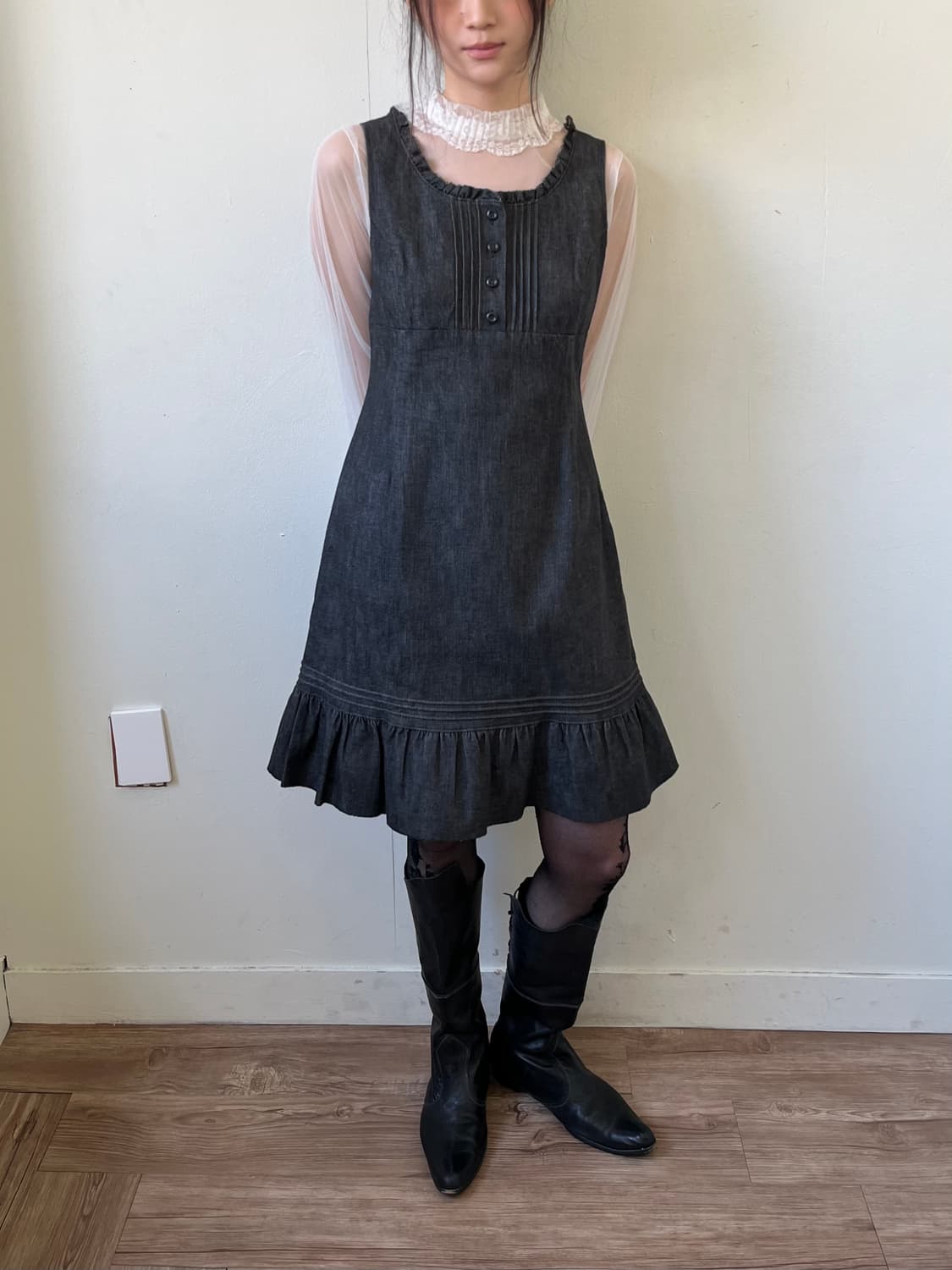 peyton place 데님 원피스 상품이미지8