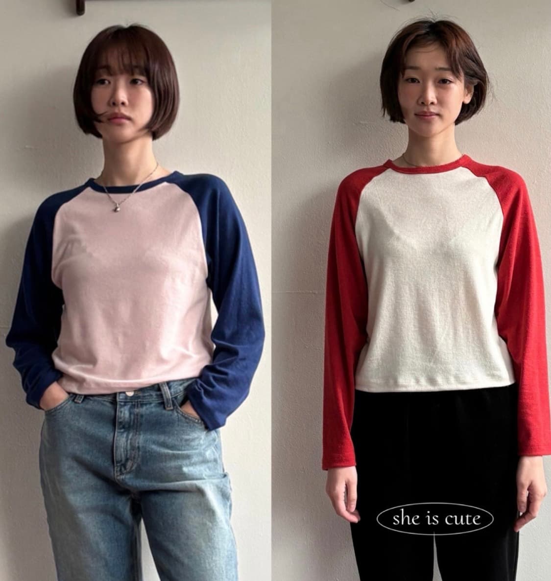 쉬이즈큐트 플러피 티셔츠 토마토/블루 일괄 새상품 상품이미지1