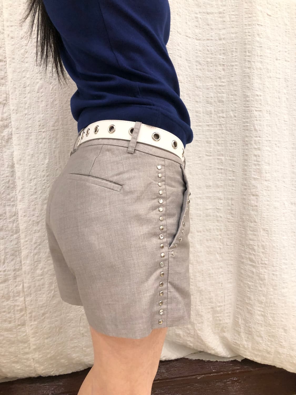 Chic stud grey short pants 상품이미지6