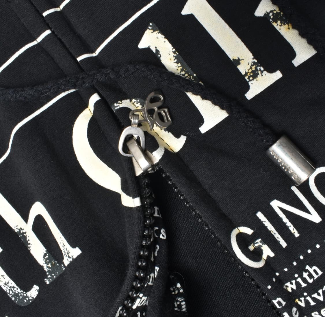 존 갈리아노 뉴스페이퍼 프린팅 후드집업 자켓 L N0721 상품이미지7