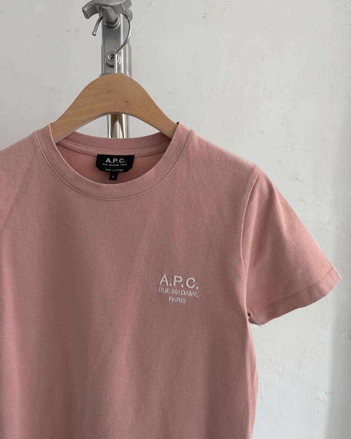 A.P.C. 아페쎄 베이비핑크컬러 티셔츠 상품이미지5