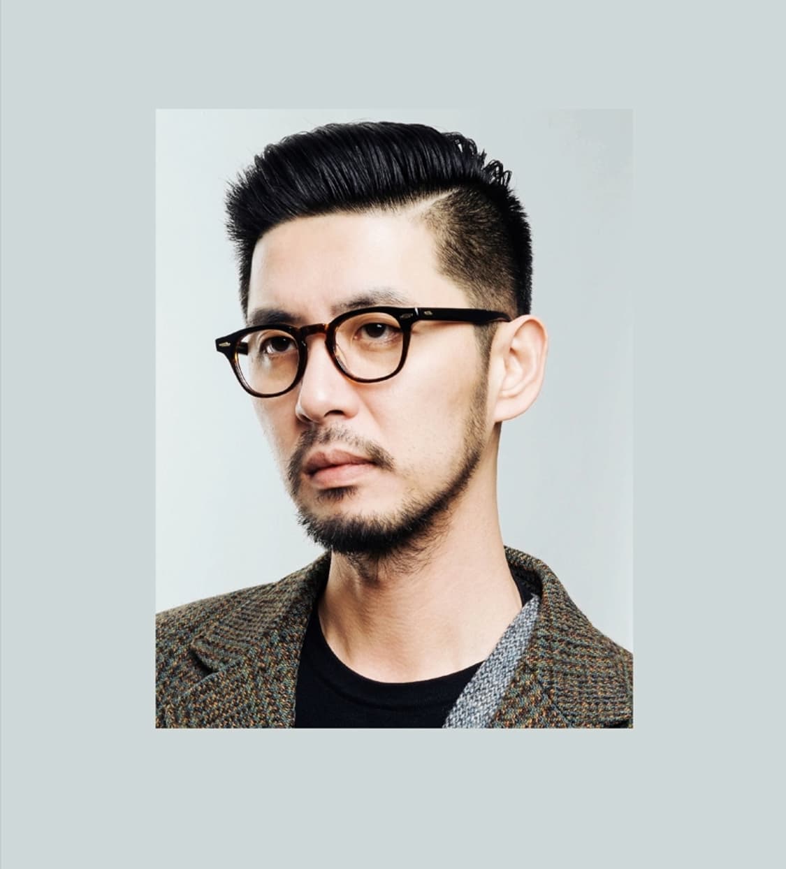 패치워크46사이즈 블랙/마호가니 상품이미지6