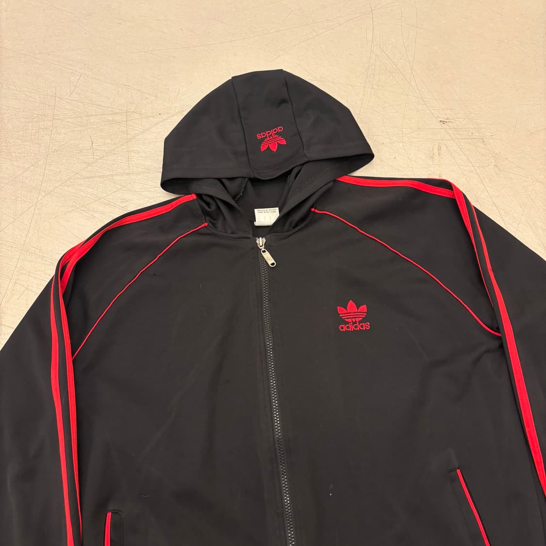 아디다스 올드스쿨 빅로고 후드 져지 상품이미지2