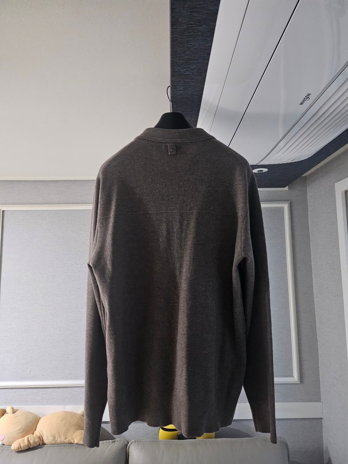 [거의 새것] 알레그리 카라 니트 가디건 L 상품이미지3