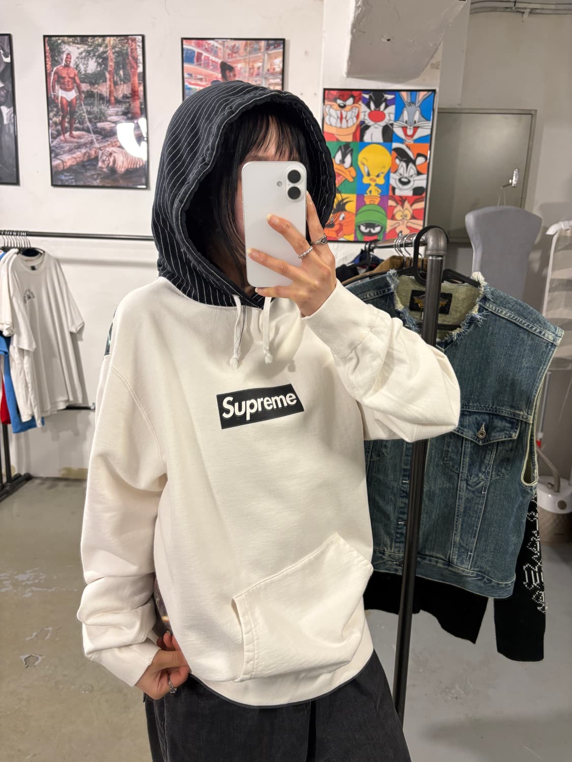 슈프림 꼼데가르송 후디 상품이미지2