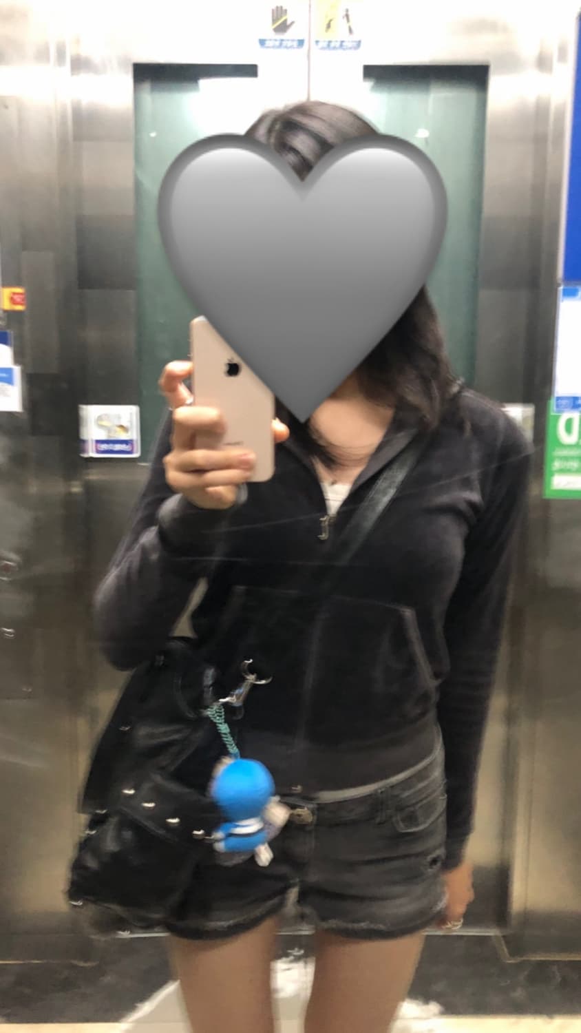 쥬씨꾸뛰르 벨벳 집업 갸루 대장템 슬림핏  상품이미지2