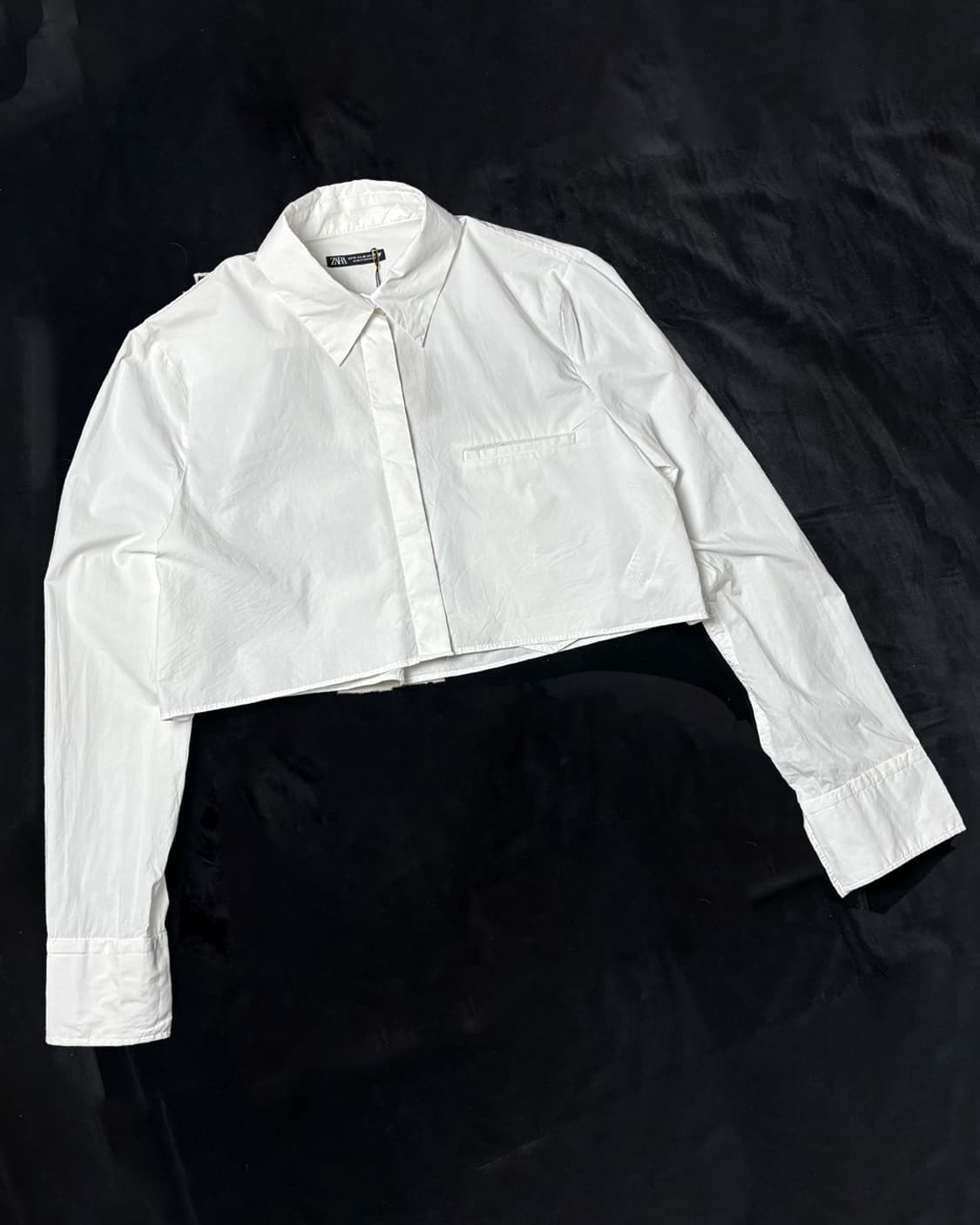 일본빈티지 zara  크롭 셔츠 상품이미지1
